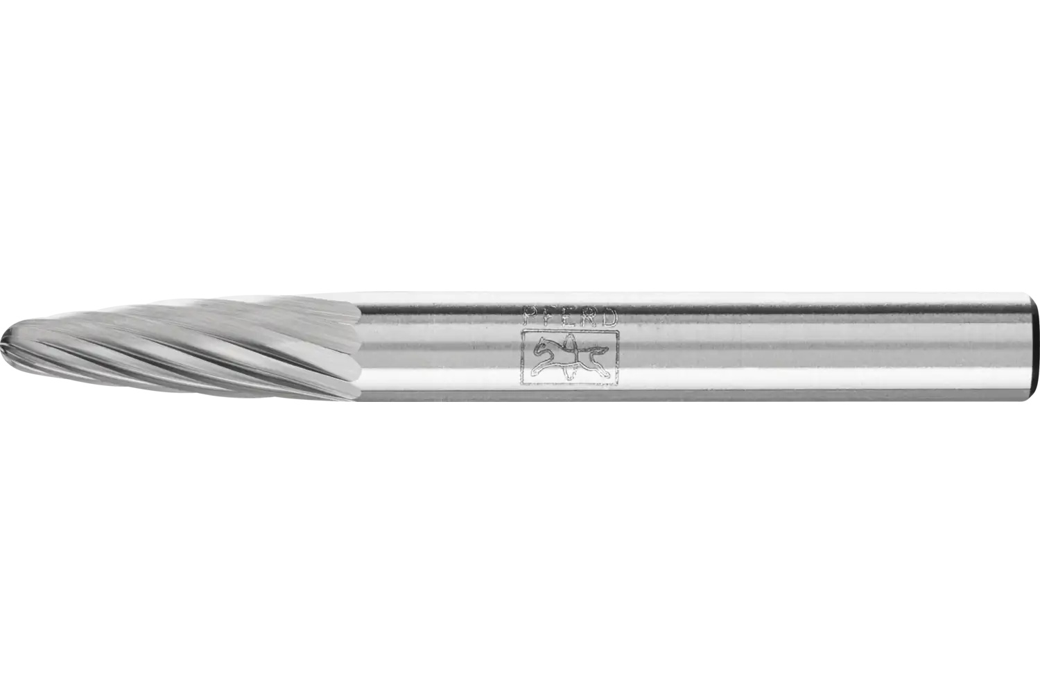 Picture of Pferd Carbide Bur SF-1 Tree Shape Single Cut 1/4" x 5/8" x 1/4" Shank